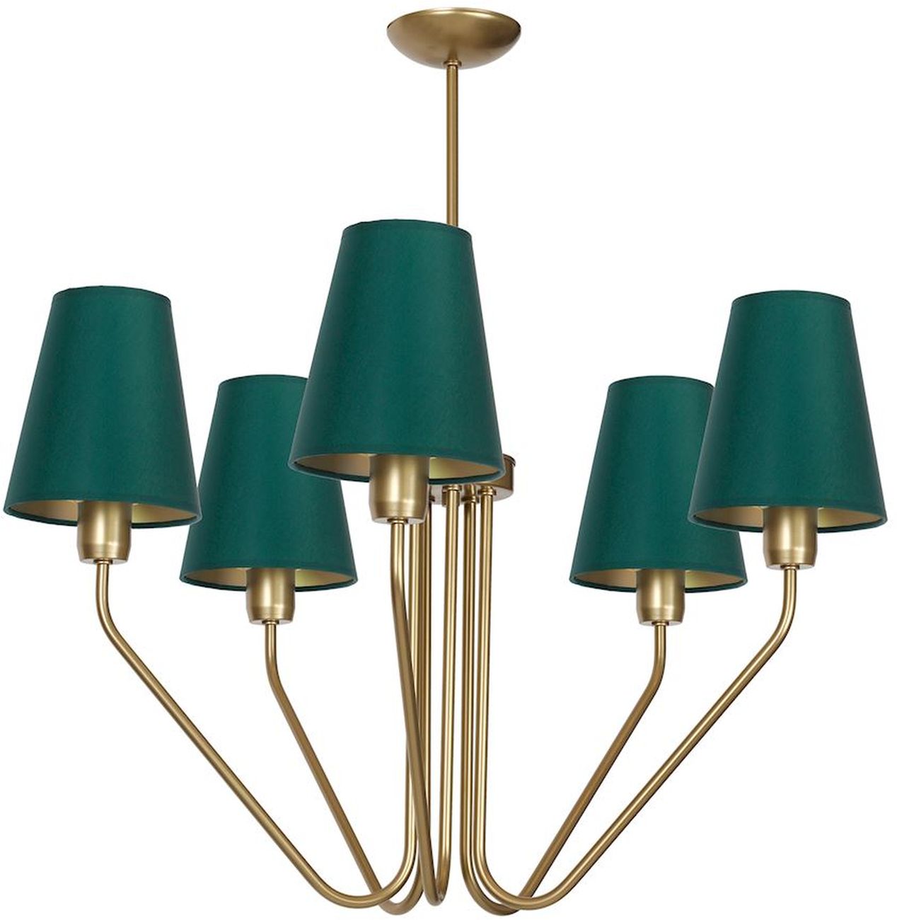 Darmowa Dostawa - Lampa podsufitowa 5x60 W mosiądz Milagro Victoria MLP4908