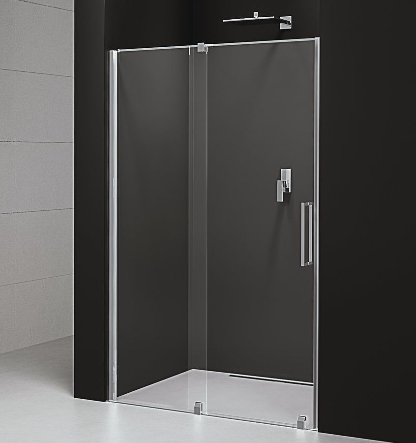 Darmowa Dostawa - Drzwi prysznicowe 160 cm rozsuwane chrom połysk/szkło przezroczyste Polysan Rolls Line RL1615