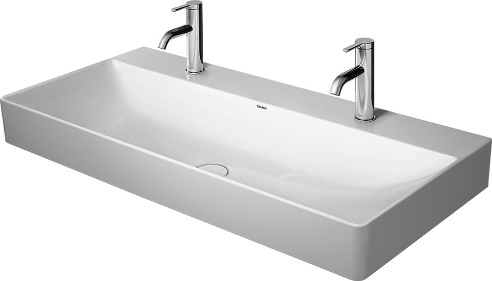 Darmowa Dostawa - Umywalka 100x47 cm prostokątna ścienna-meblowa biała Duravit DuraSquare 23531000721
