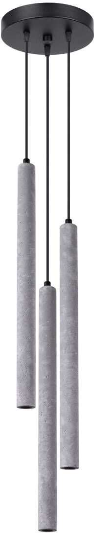 Darmowa Dostawa - Lampa wisząca 3x8 W czarna Sollux Lighting Pastelo SL1273