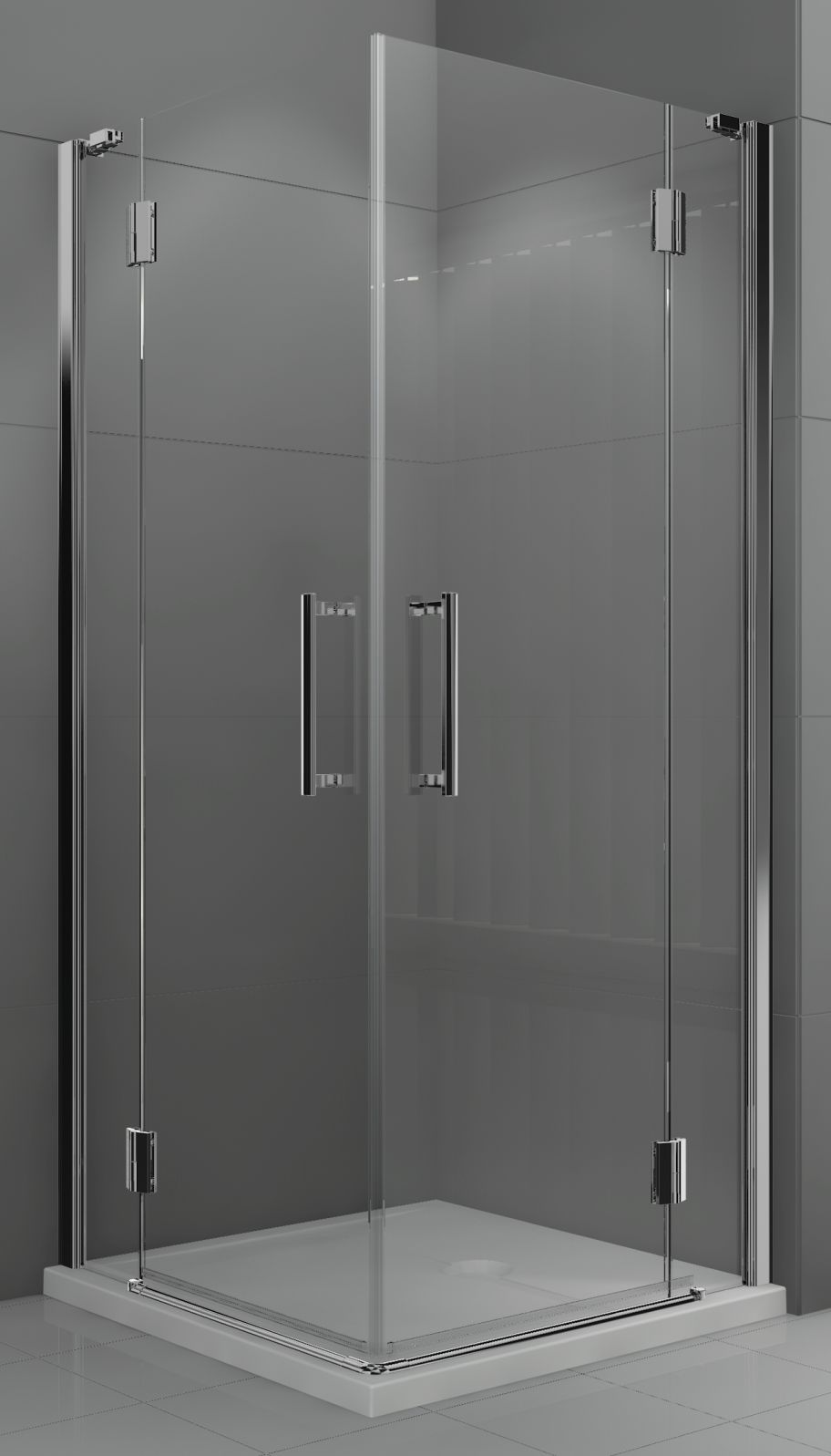 Darmowa Dostawa - Kabina prysznicowa część prawa 90x90 cm kwadratowa Novellini Modus MODUSA90LD1K