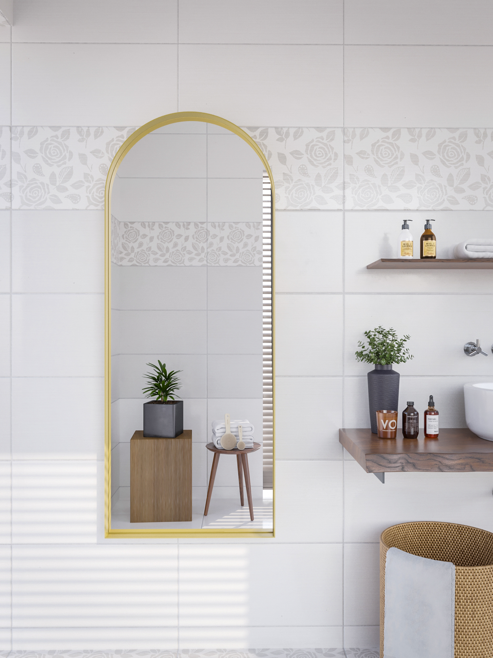 Darmowa Dostawa - Lustro 80x140 cm złoty HoM Laval L80x140GO50x4