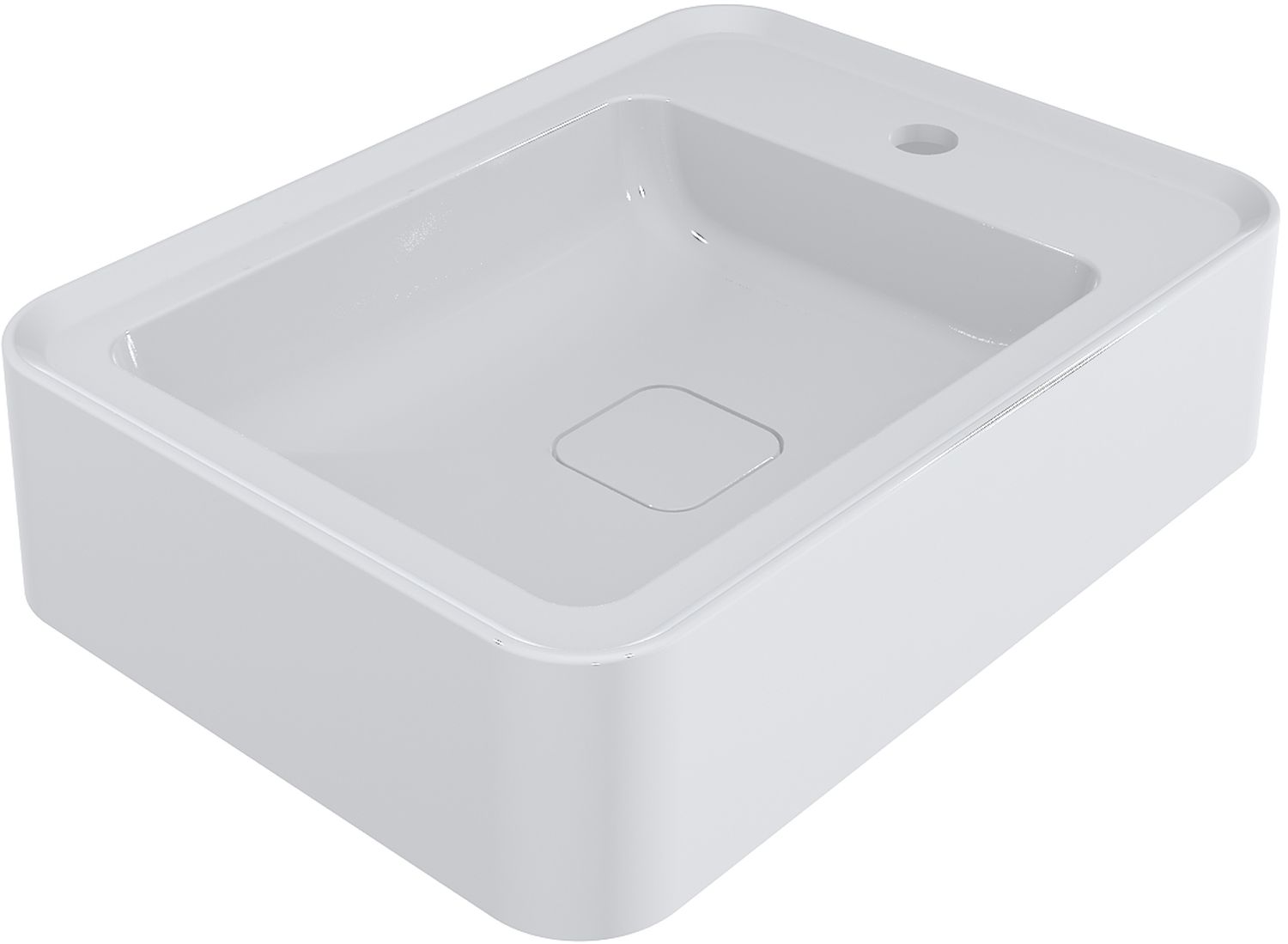 Darmowa Dostawa - Umywalka 51.9x38 cm prostokątna nablatowa biała Miraggio Marrakesh 0000934