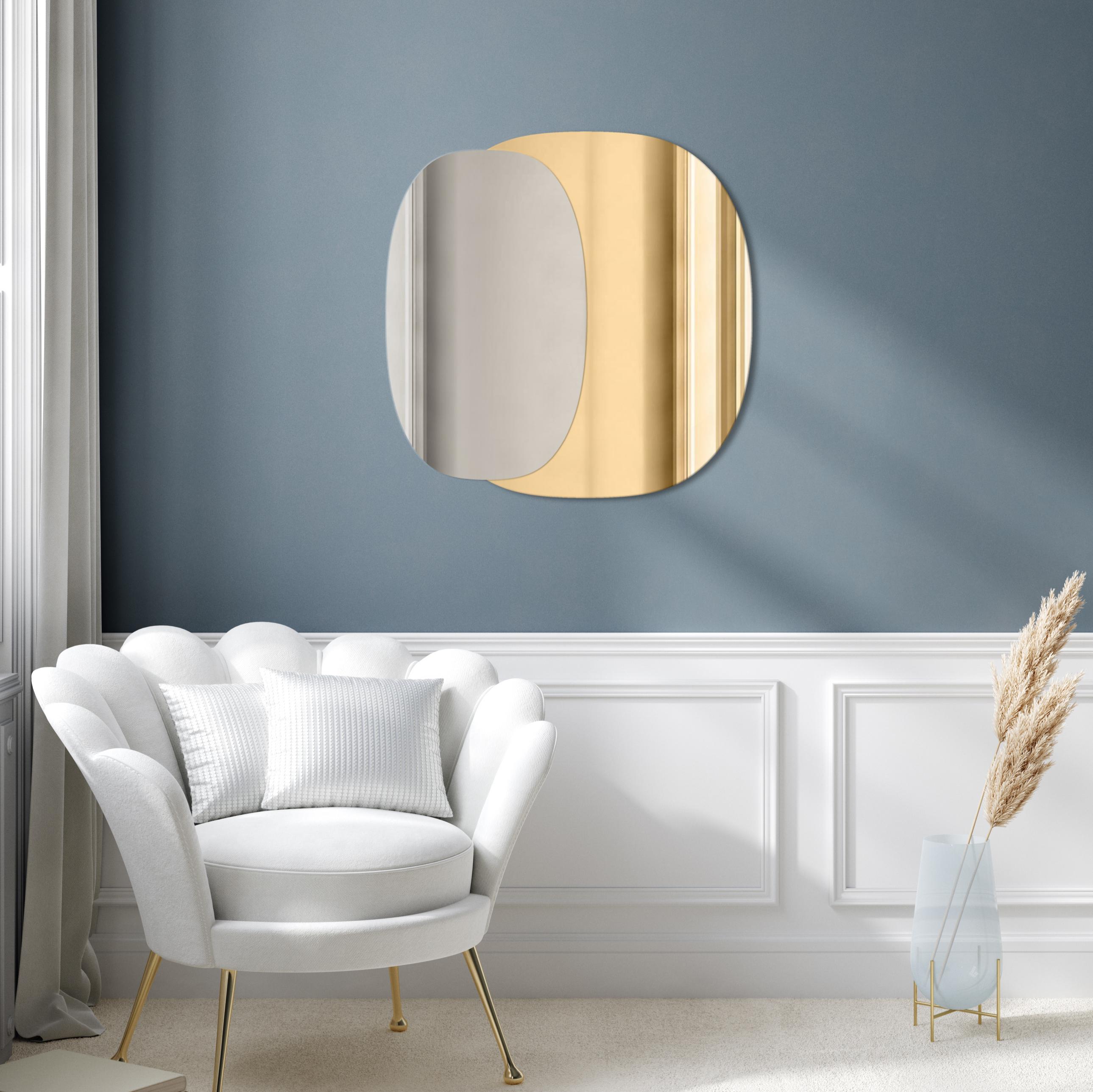 Darmowa Dostawa - Lustro 90x85 cm srebrny-złoty Guarda Gusto no. 1 TOSGUS1GOLD90x85