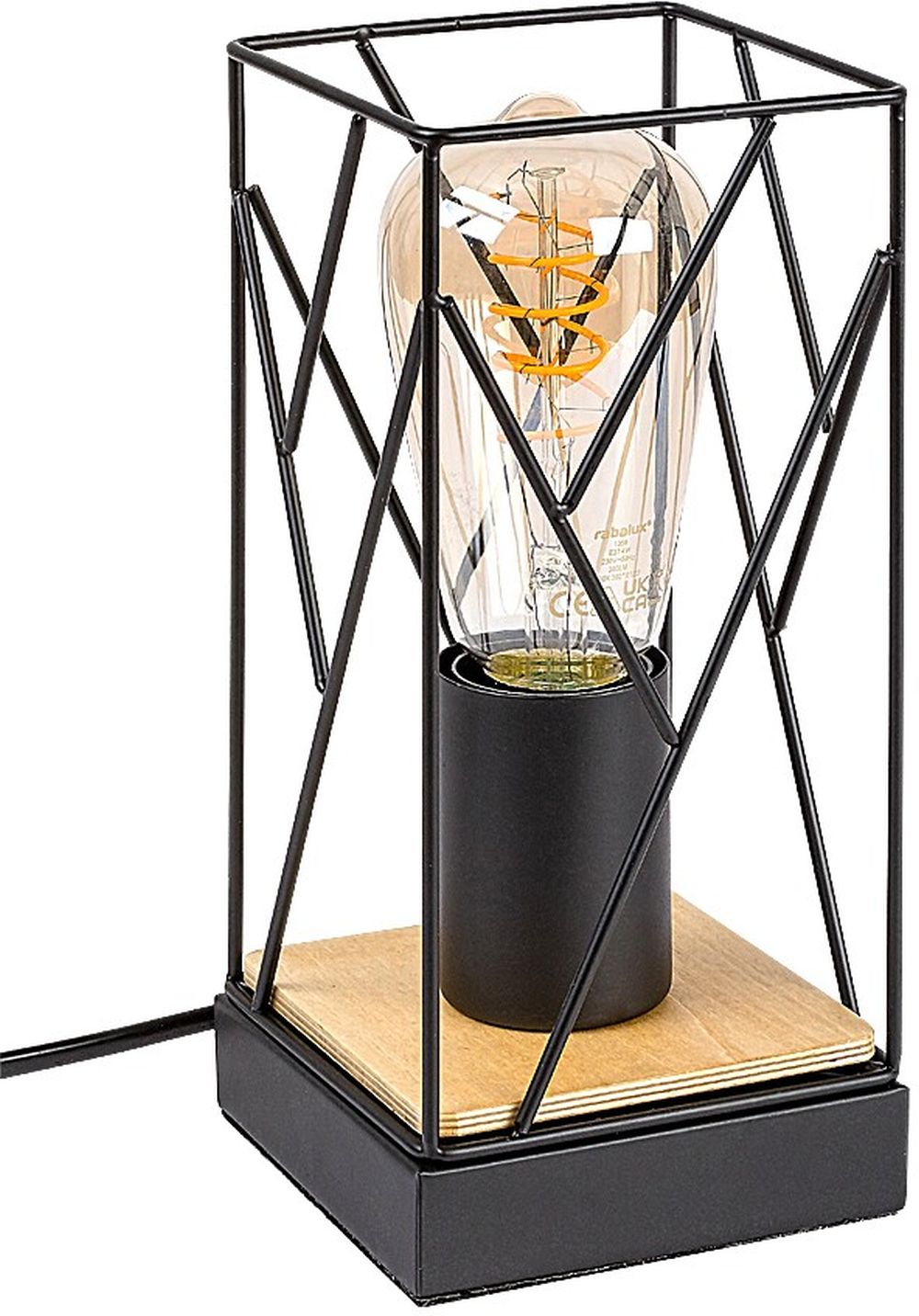 Darmowa Dostawa - Lampa stołowa 1x40 W czarny Rabalux Boire 74006
