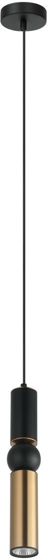 Darmowa Dostawa - Lampa wisząca 1x25 W czarna-brązowa Italux Isidora PND142901BKBRO