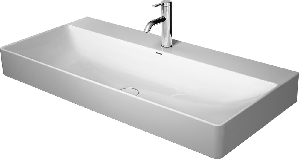 Darmowa Dostawa - Umywalka 100x47 cm prostokątna meblowa biała Duravit DuraSquare 2353100070