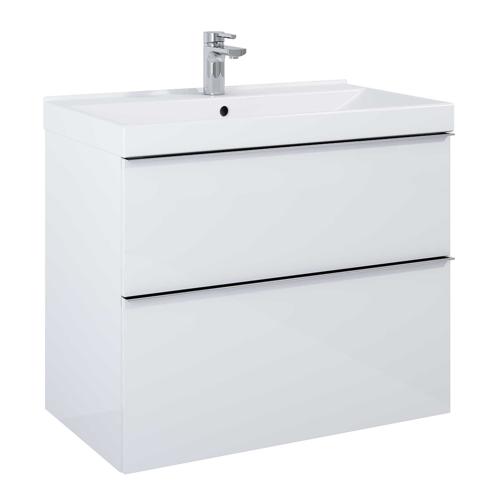 Darmowa Dostawa - Szafka 80x44.9x63.5 cm podumywalkowa wisząca biała Elita Look RE010801025290