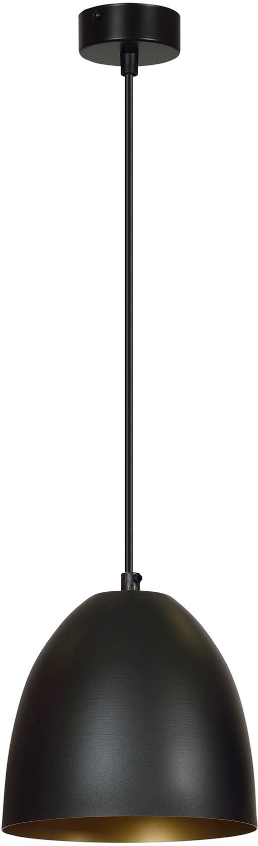 Darmowa Dostawa - Lampa wisząca 1x15 W czarna-złota Emibig Lenox 4101