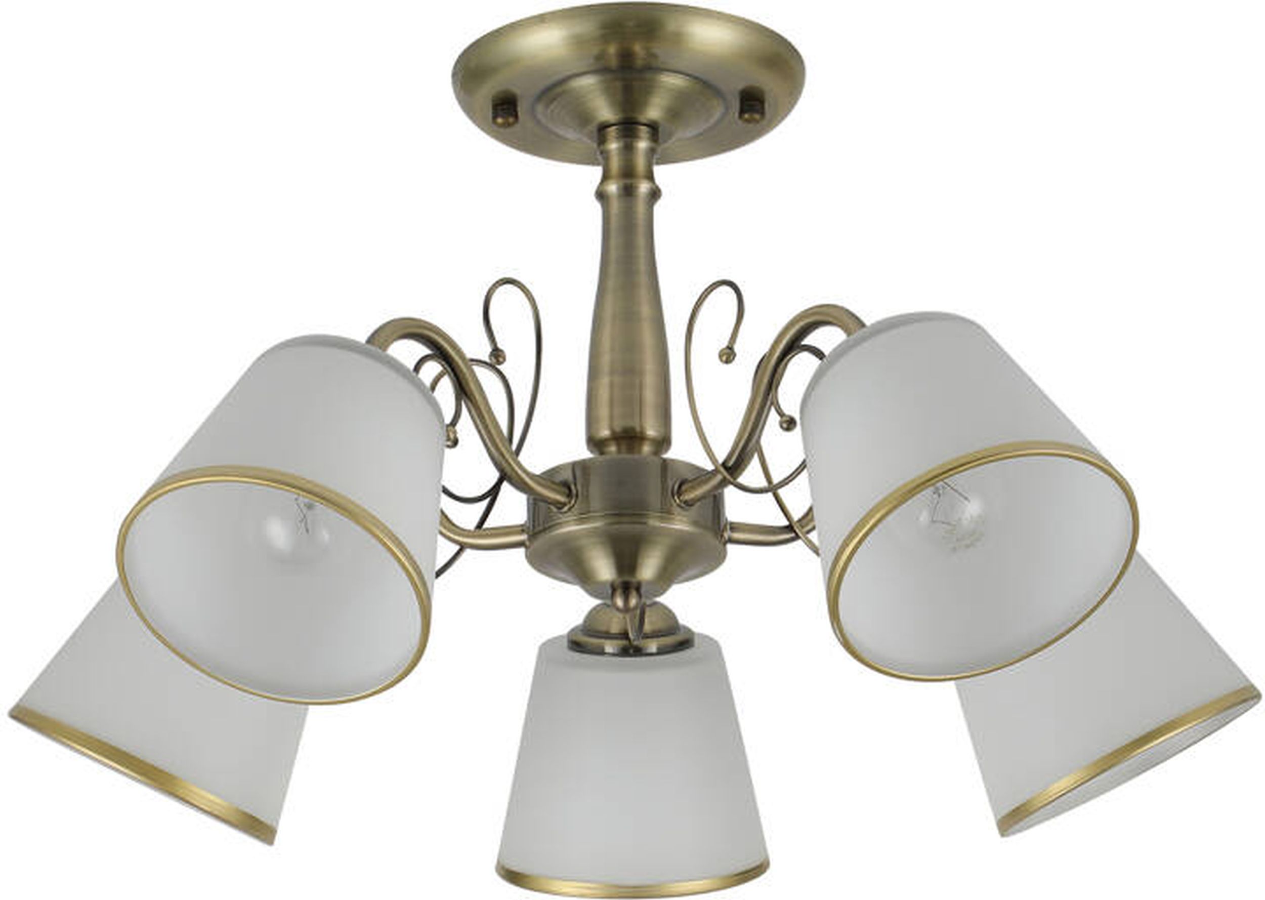 Darmowa Dostawa - Lampa podsufitowa 5x40 W biała Candellux Losanna 3526583