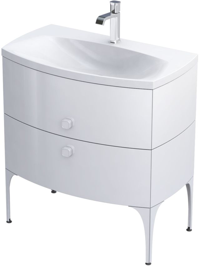Darmowa Dostawa - Szafka 81.6x47.7x55.4 cm podumywalkowa wisząca biała Oristo Louis OR50SD2S821