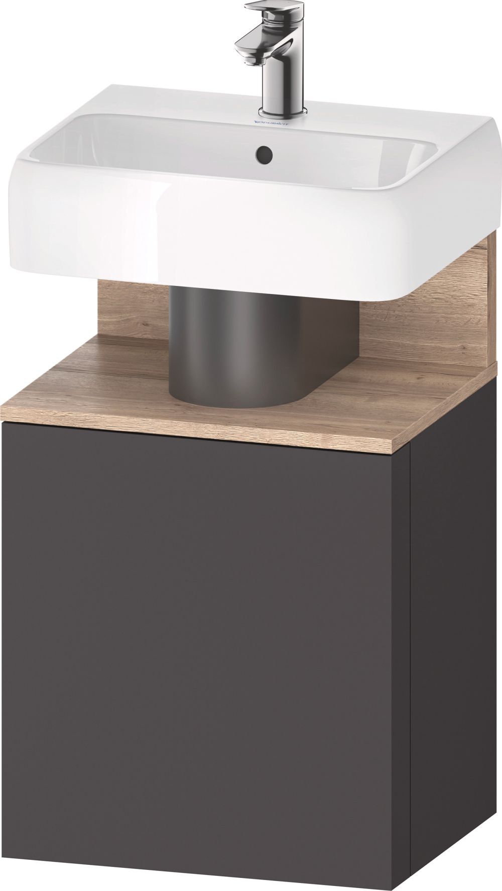 Darmowa Dostawa - Szafka 44x35x64.5 cm podumywalkowa wisząca grafit Duravit Qatego QA4076L55490000