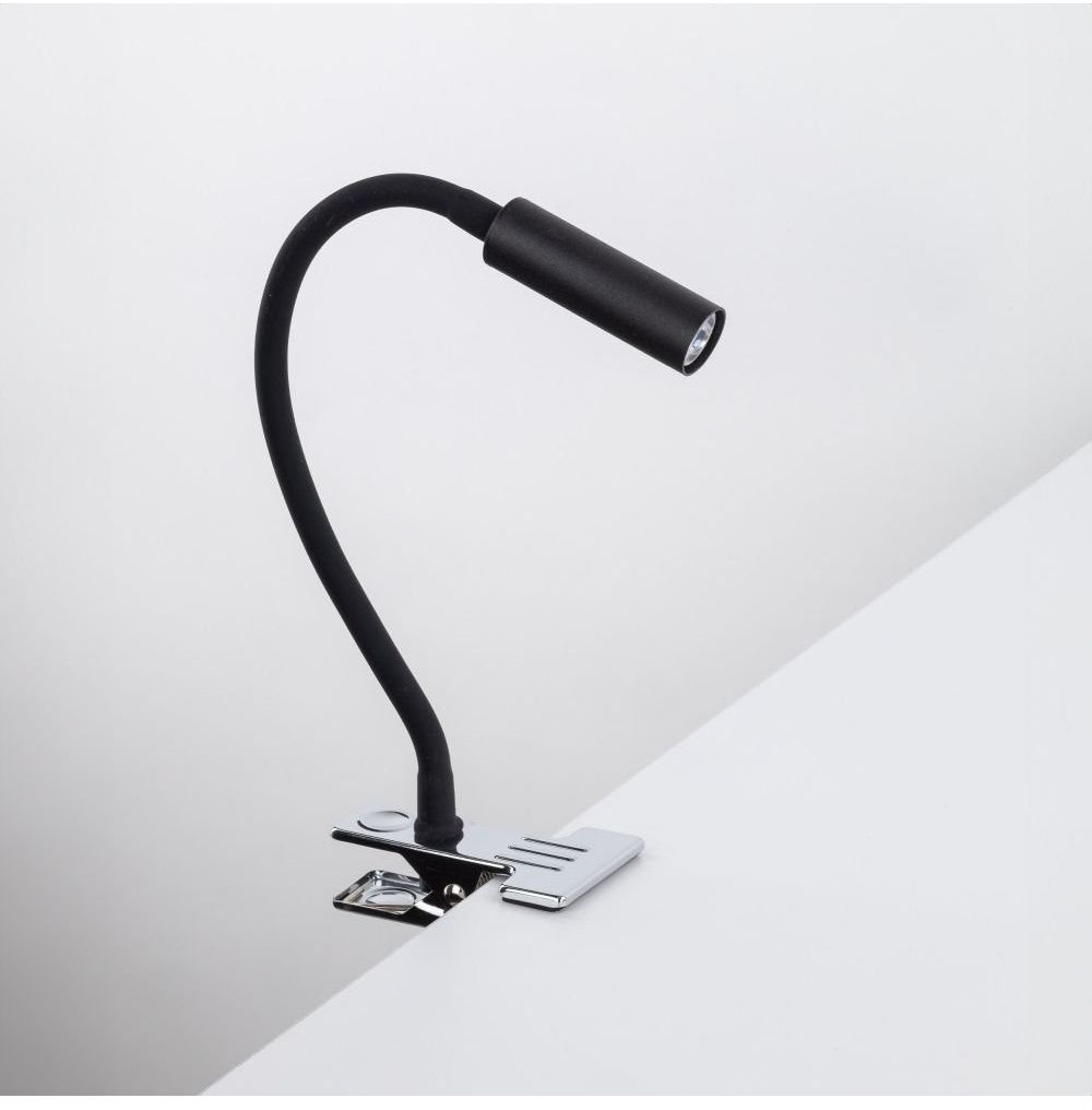 Darmowa Dostawa - Lampa biurkowa 1x6 W czarna-chrom TK Lighting Lagos 16025