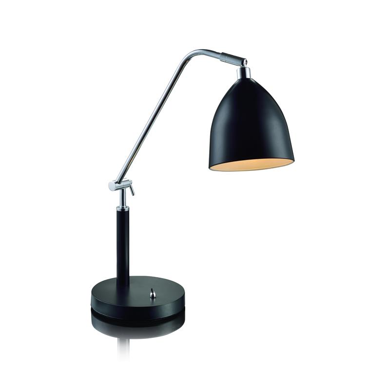 Darmowa Dostawa - Lampa biurkowa 1x40 W czarna Markslöjd Fredrikshamn 105025