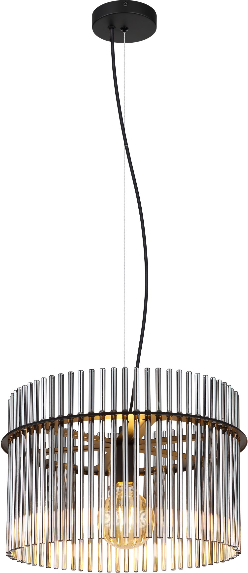 Darmowa Dostawa - Lampa wisząca 1x60 W czarny Globo Lighting Gorley 15698H