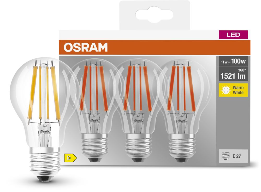 Darmowa Dostawa - Żarówki LED Multipack 3x11 W 2700 K e27 Osram LED Lamps 4058075592438