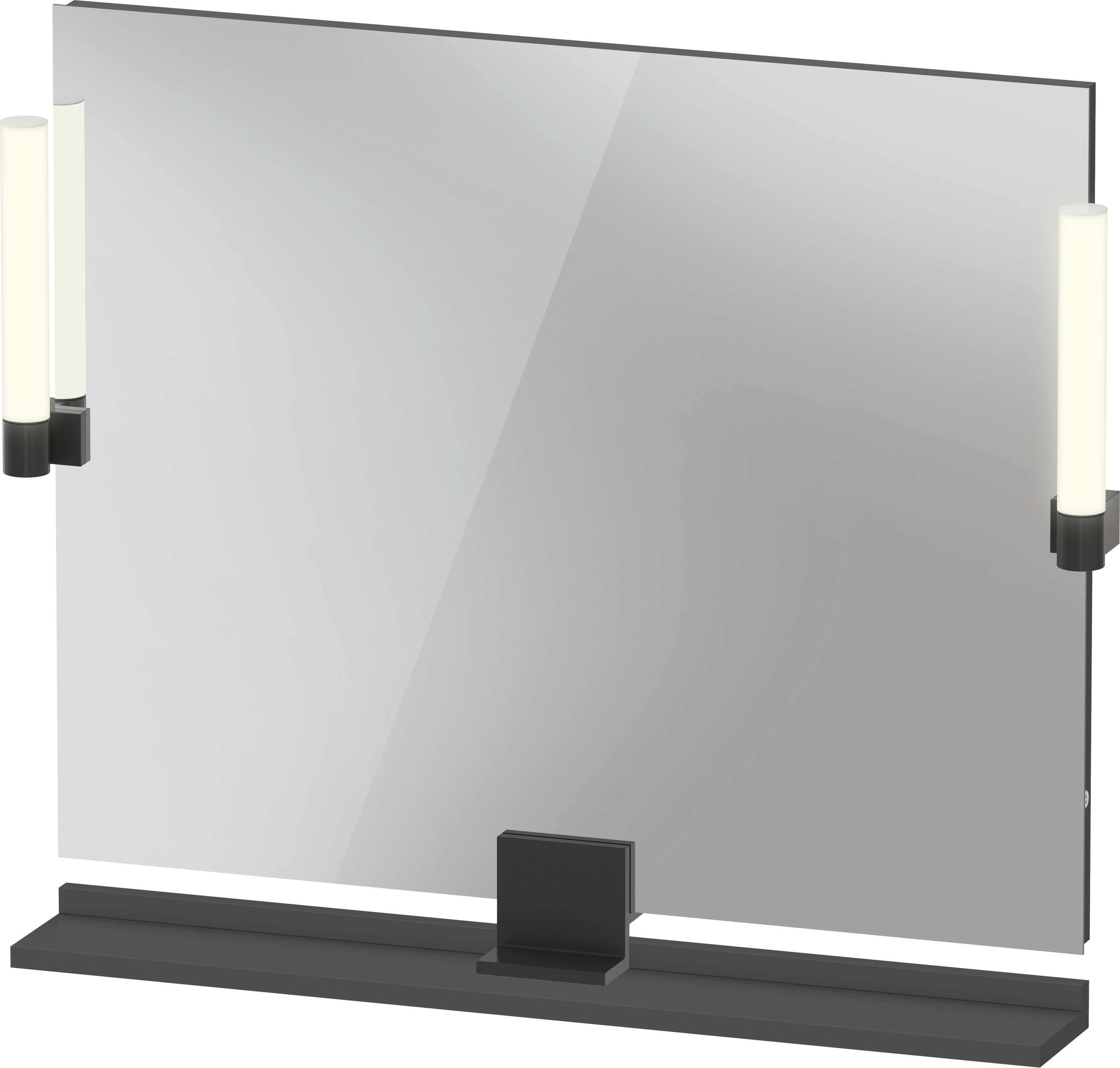 Darmowa Dostawa - Lustro 85x65 cm prostokątne z oświetleniem czarny-grafit Duravit Sivida SV74220BD490000