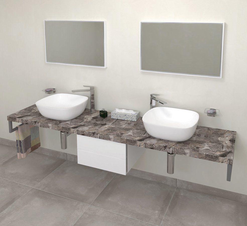 Darmowa Dostawa - Blat 180x49.5 cm szary Sapho Avice AV1810