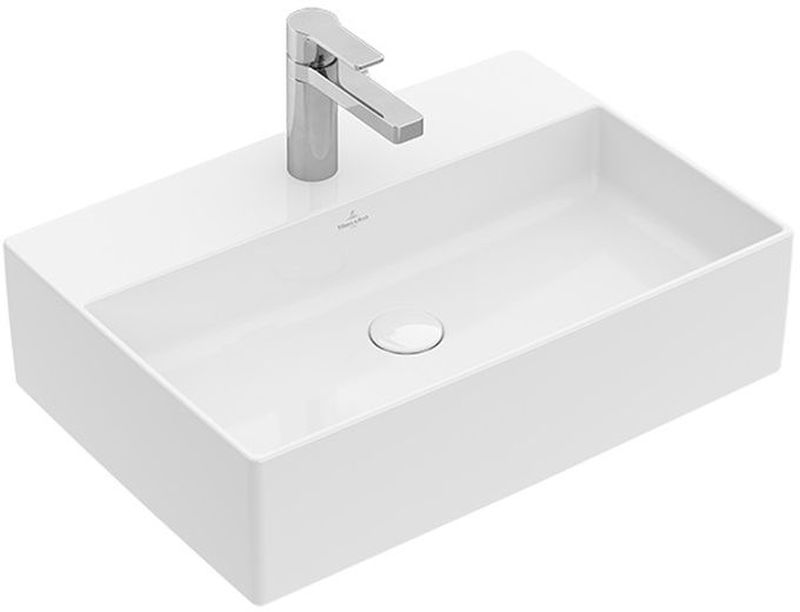 Darmowa Dostawa - Umywalka 60x42 cm prostokątna nablatowa biała Villeroy & Boch Memento 2.0 4A0760R1