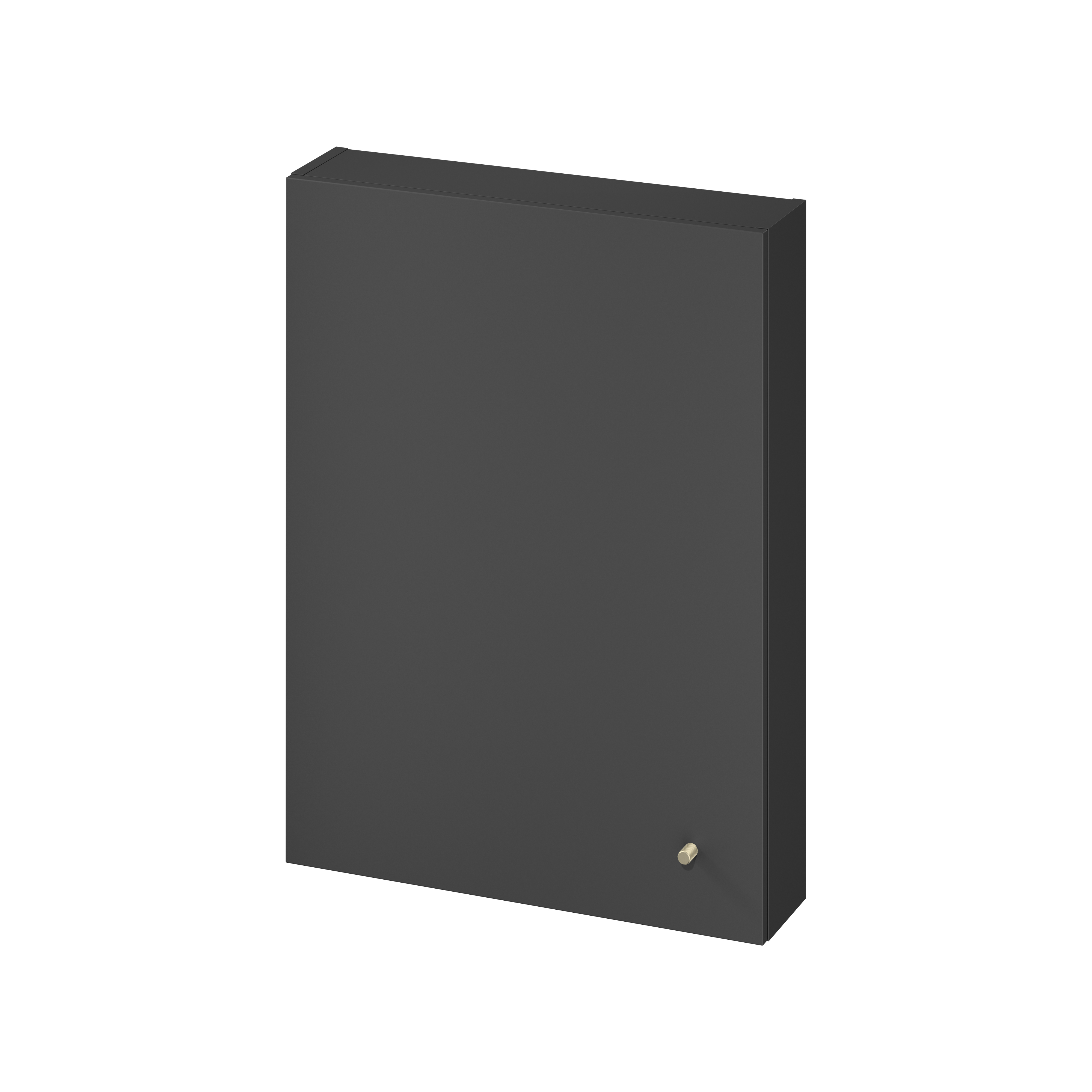 Darmowa Dostawa - Szafka 59.4x14x80 cm boczna wisząca antracyt Cersanit Larga S164031