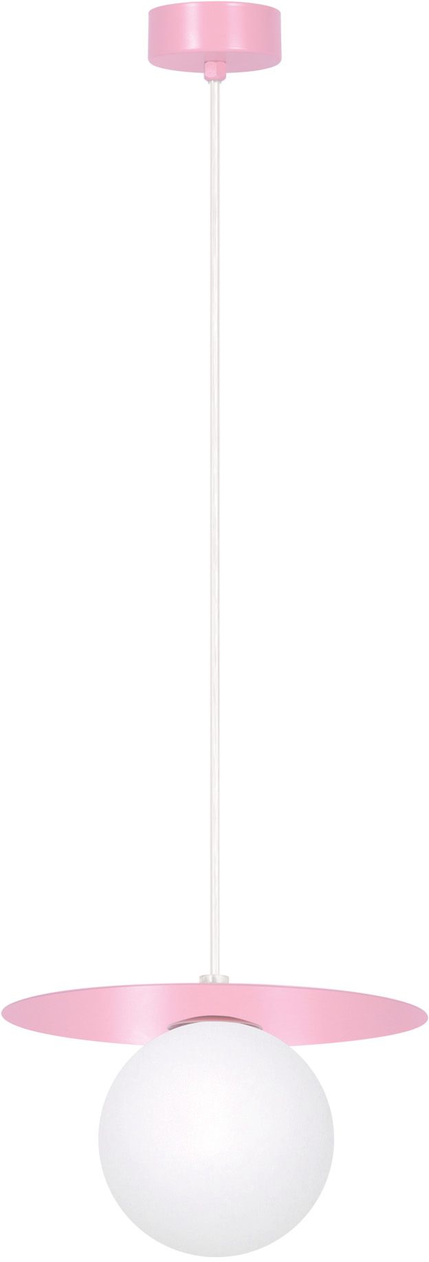 Darmowa Dostawa - Lampa wisząca 1x10 W biała-różowa Kaja Robin K5440