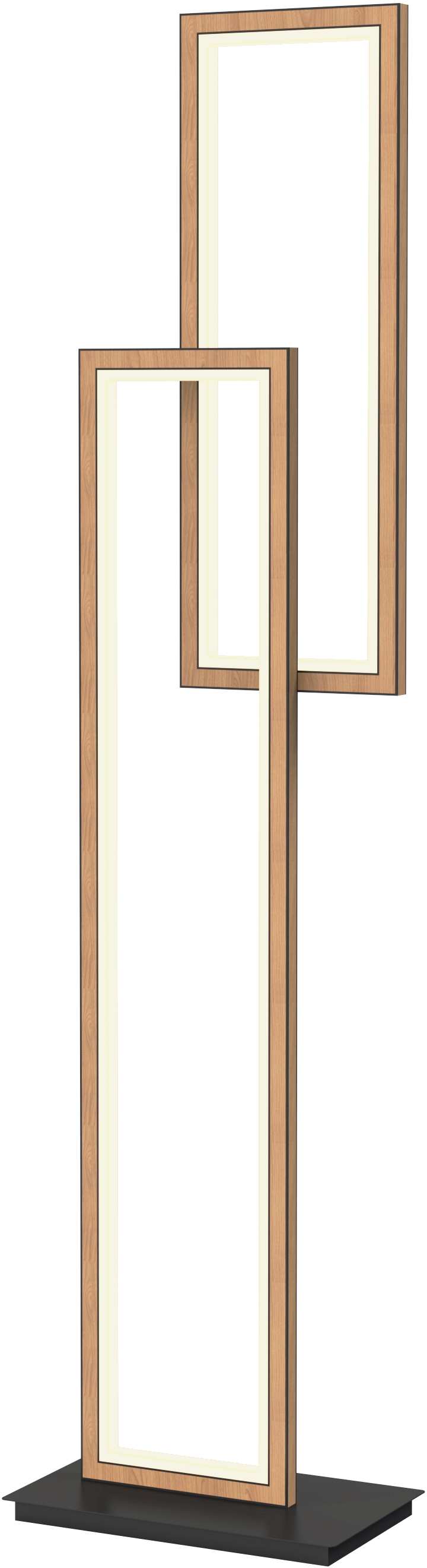 Darmowa Dostawa - Lampa stojąca 2x10.5 W czarna-drewno Aviano Pescara 3023206