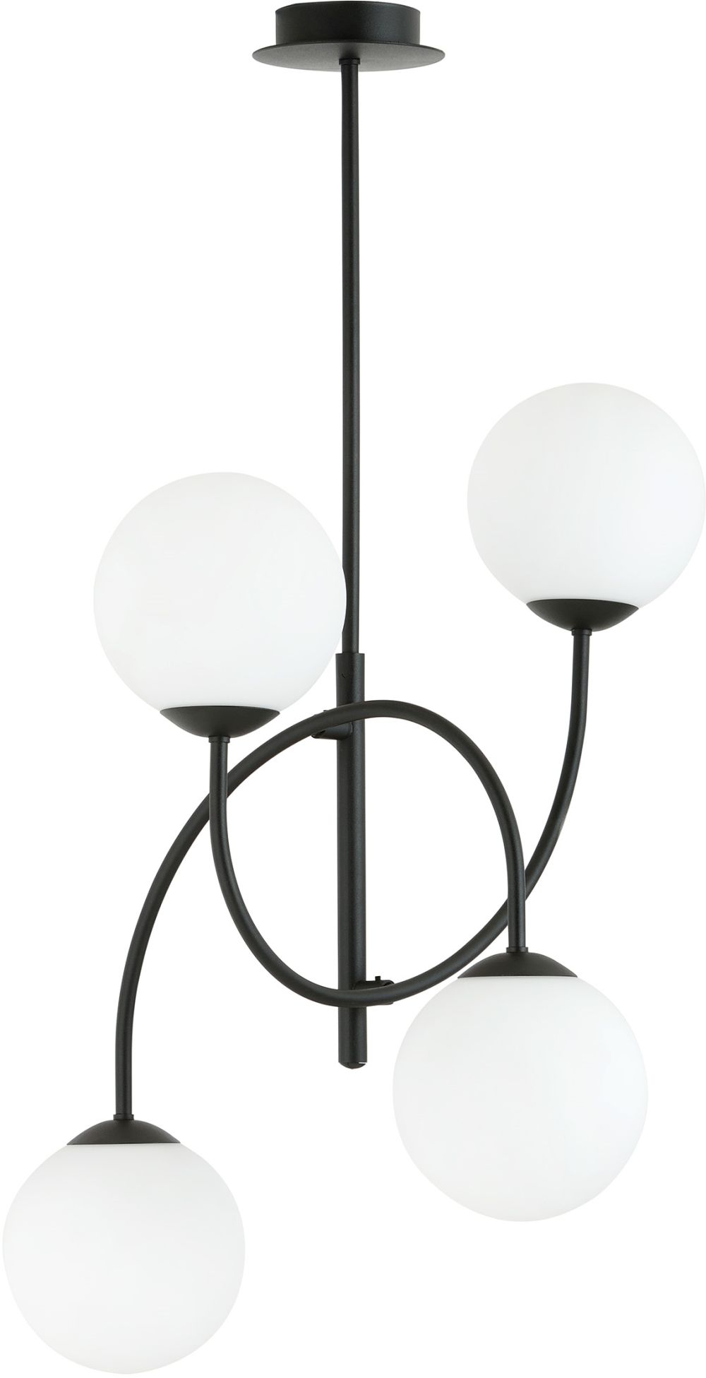 Darmowa Dostawa - Lampa podsufitowa 4x10 W czarny Emibig Archi 12884B