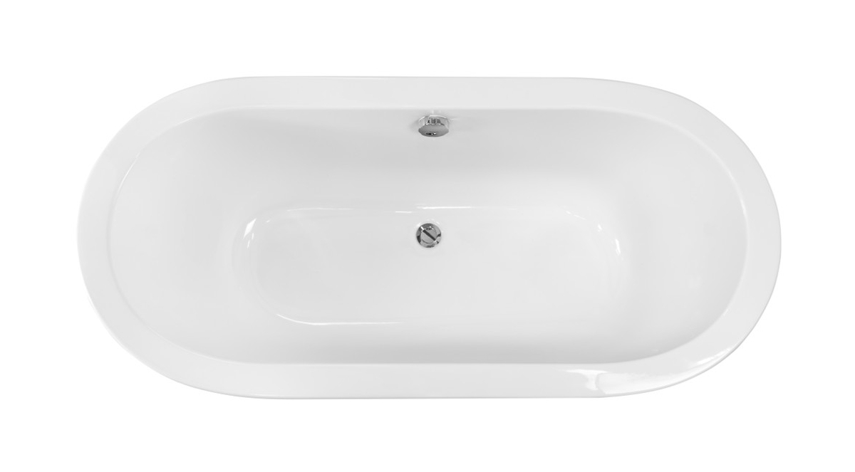 Darmowa Dostawa - Wanna owalna 160x75 cm owalna biały Besco Victoria #WKV160WZS