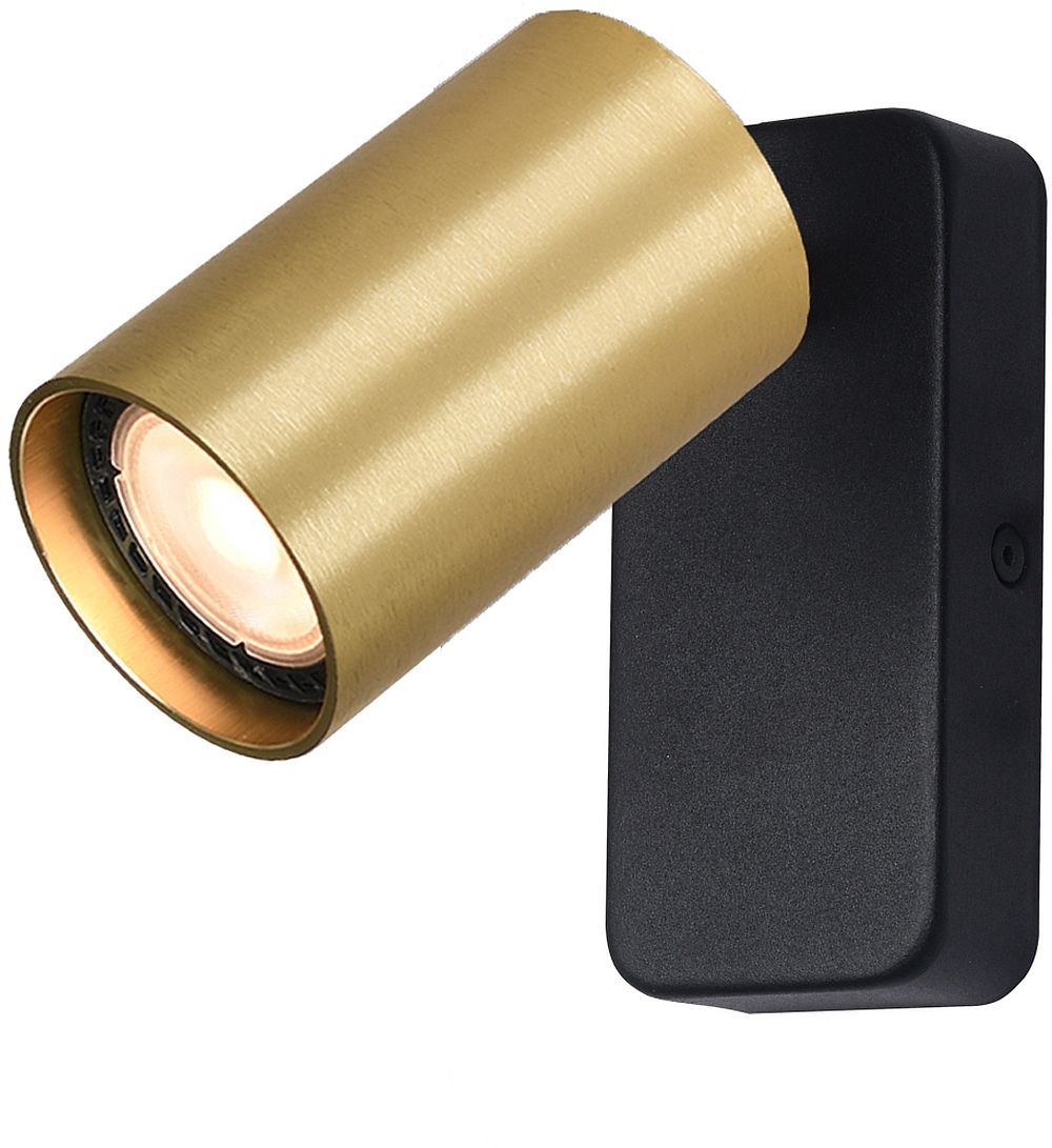 Darmowa Dostawa - Kinkiet 1x10 W złoty Italux Nesto WL234361BKGD