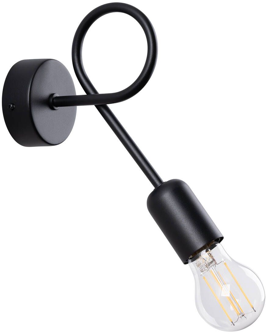 Darmowa Dostawa - Kinkiet 1x15 W czarny Sollux Lighting Supeł SL1433