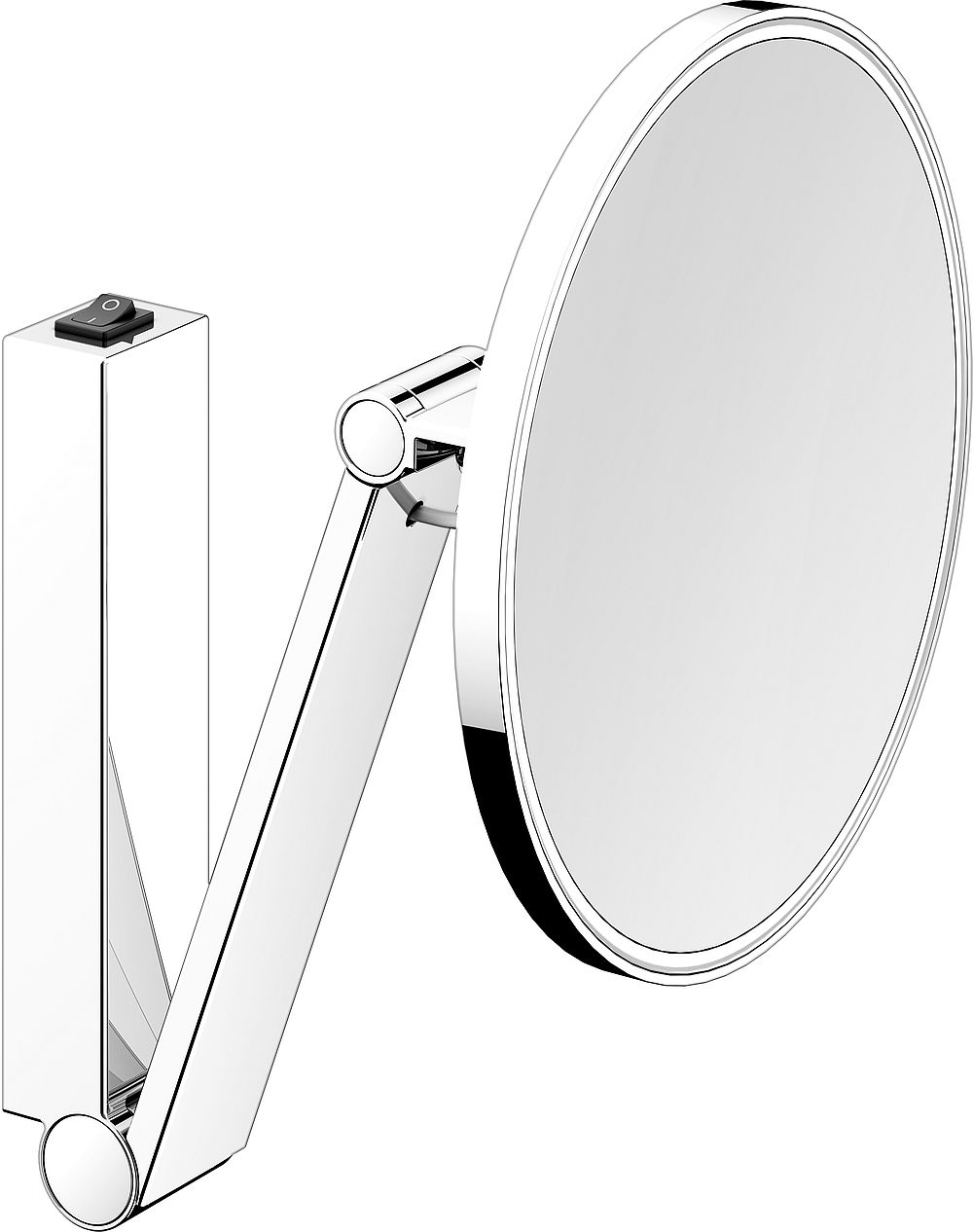 Darmowa Dostawa - Lusterko kosmetyczne 21.2x31.8 cm okrągłe z oświetleniem Keuco Cosmetic mirrors 17612039004