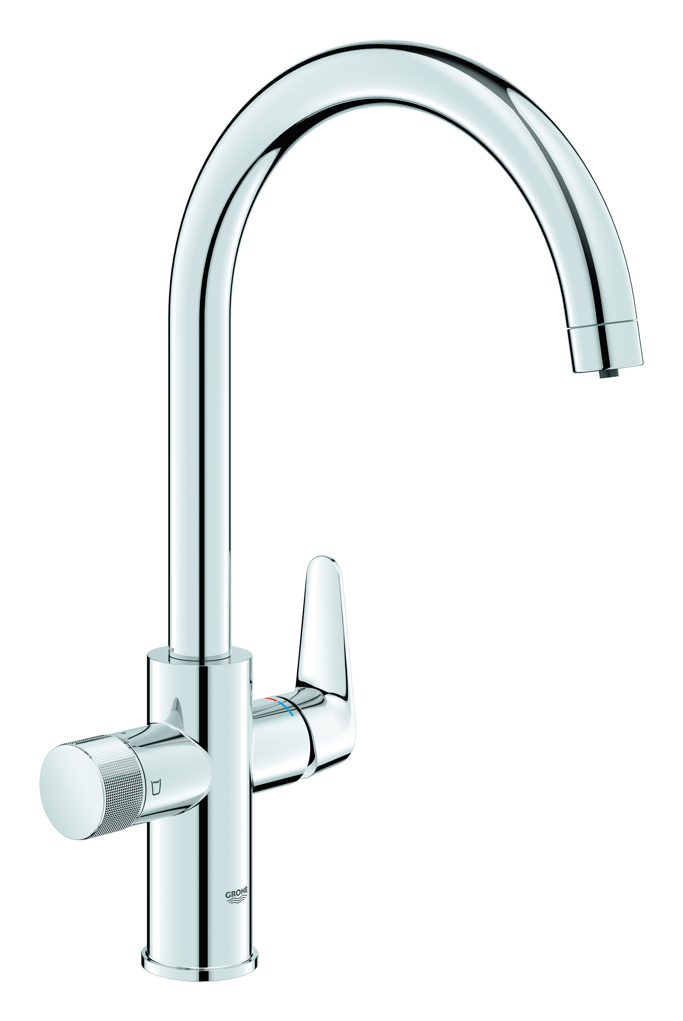 Darmowa Dostawa - Bateria do filtra wody stojąca starlight chrome Grohe Blue 30592000