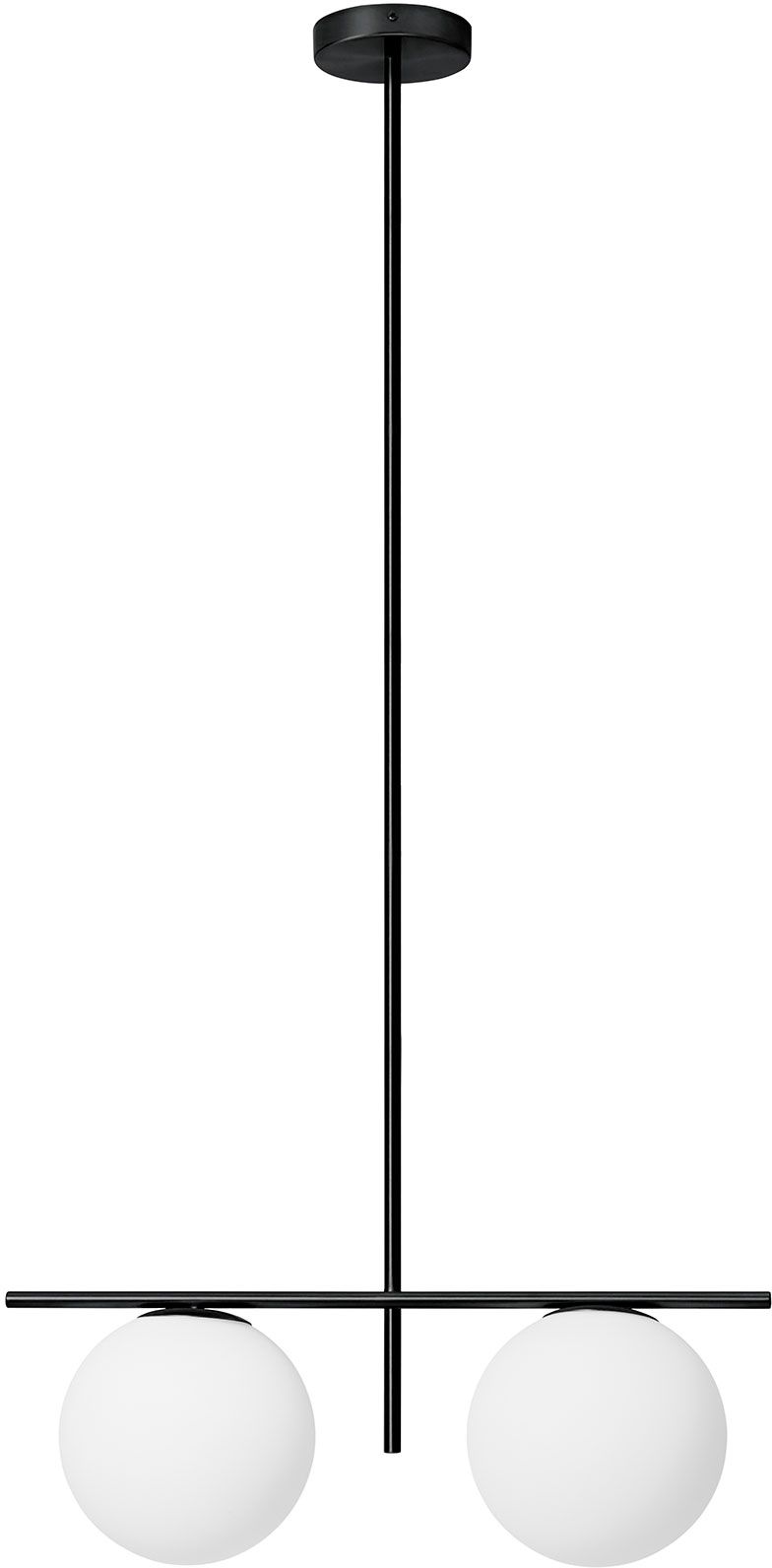 Darmowa Dostawa - Lampa podsufitowa 2x40 W biała-czarna Miloox Jugen Black 1744200