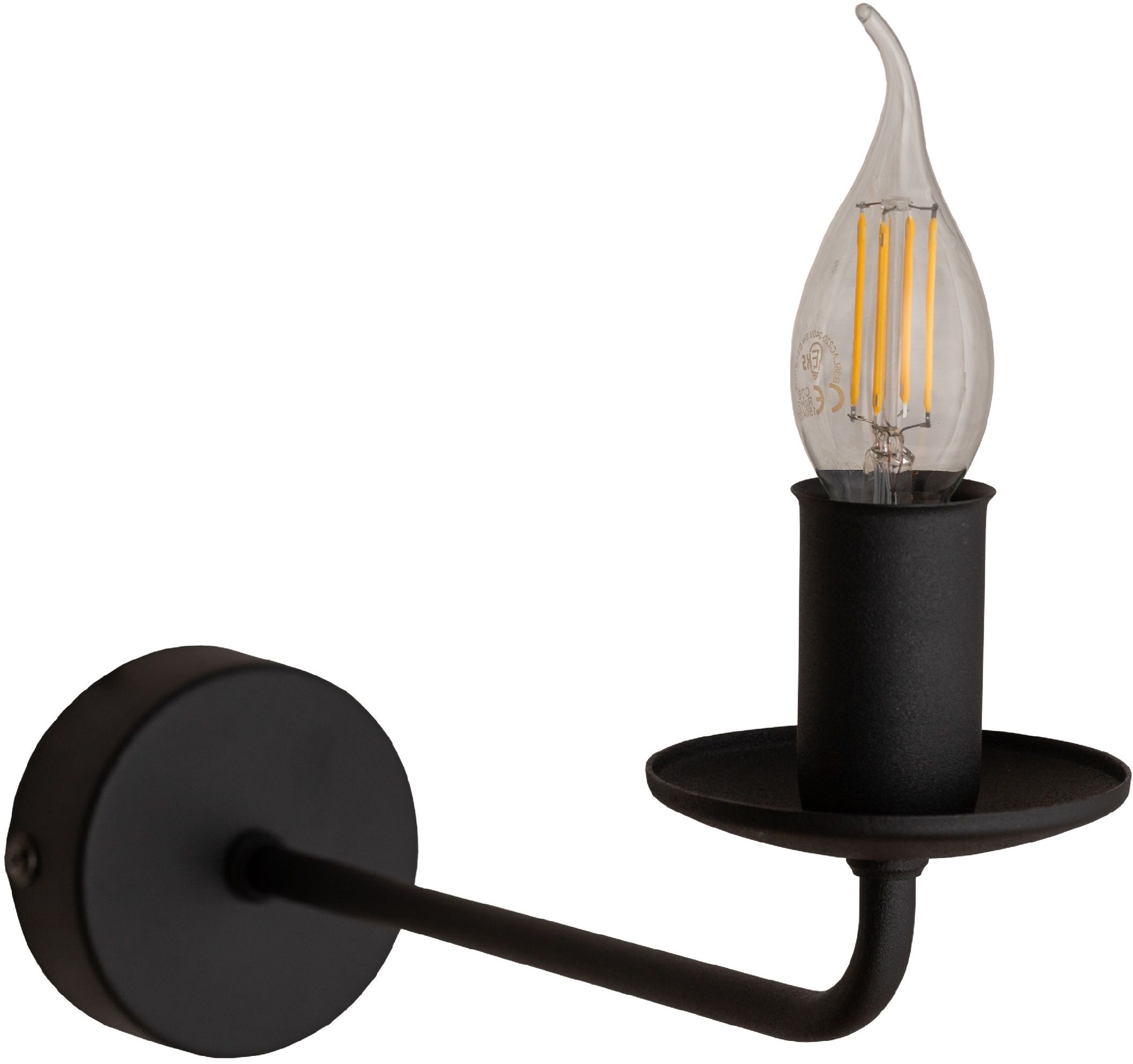 Darmowa Dostawa - Kinkiet 1x40 W czarny TK Lighting Limal 4611