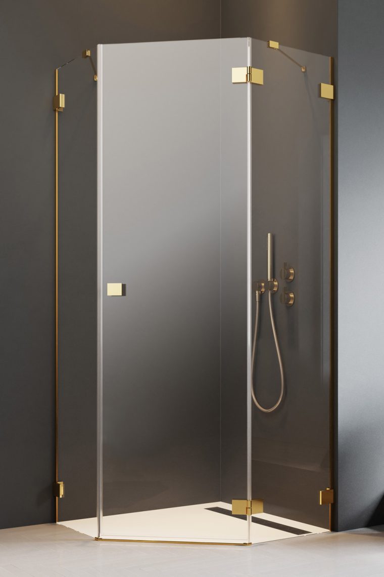 Darmowa Dostawa - Kabina prysznicowa 80x80 cm Radaway Essenza Pro Gold PTJ 101000000901R/101001000101