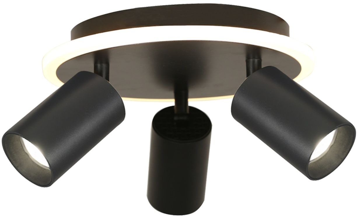 Darmowa Dostawa - Lampa podsufitowa 3x8 W czarna Light Prestige Parma LP06123CRoundBK