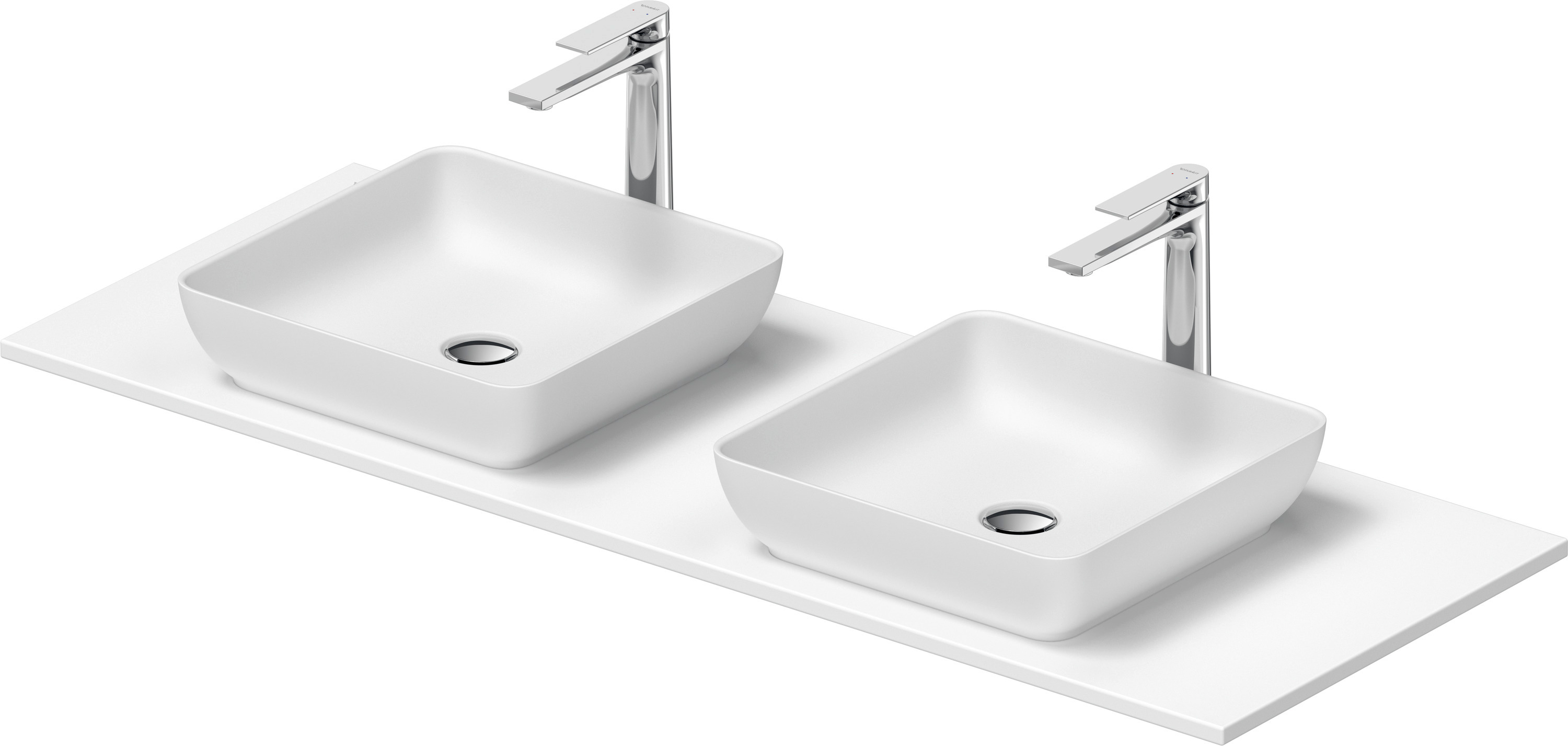 Darmowa Dostawa - Umywalka z konsolą 135 cm białą Duravit Sivida 2680213200