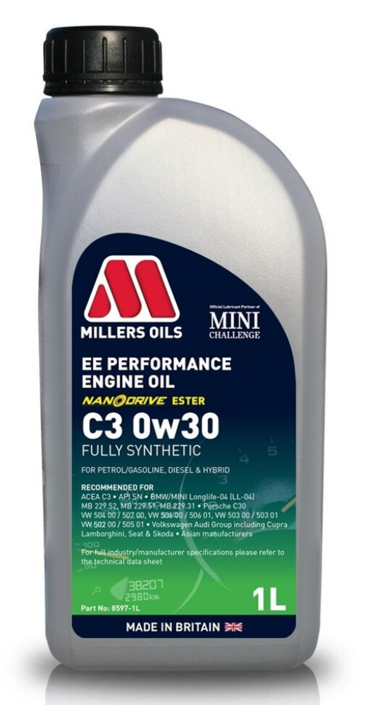 MILLERS EE PERFORMANCE C3 0W30 1L - Petrostar