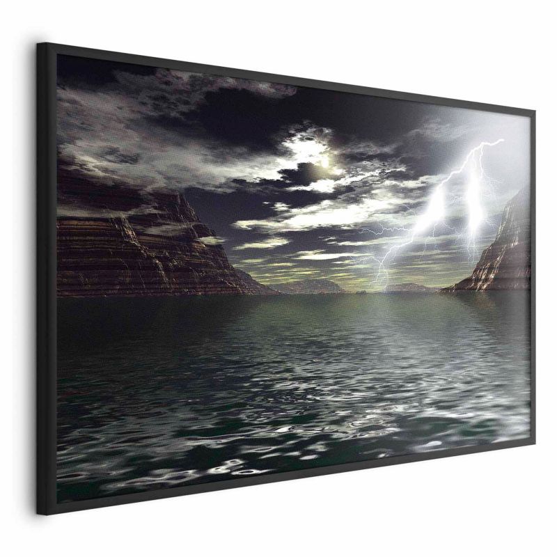 Plakat Artgeist Burza 90x60 cm z ramą czarną 1 szt