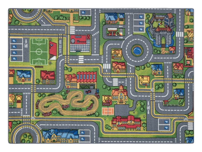 Dywan Rebel Roads RugsX 95x200 cm szary AW016 1 szt.
