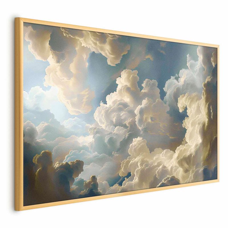 Plakat Artgeist Słońce i cienie 42x29,7 cm z ramą złotą 1 szt