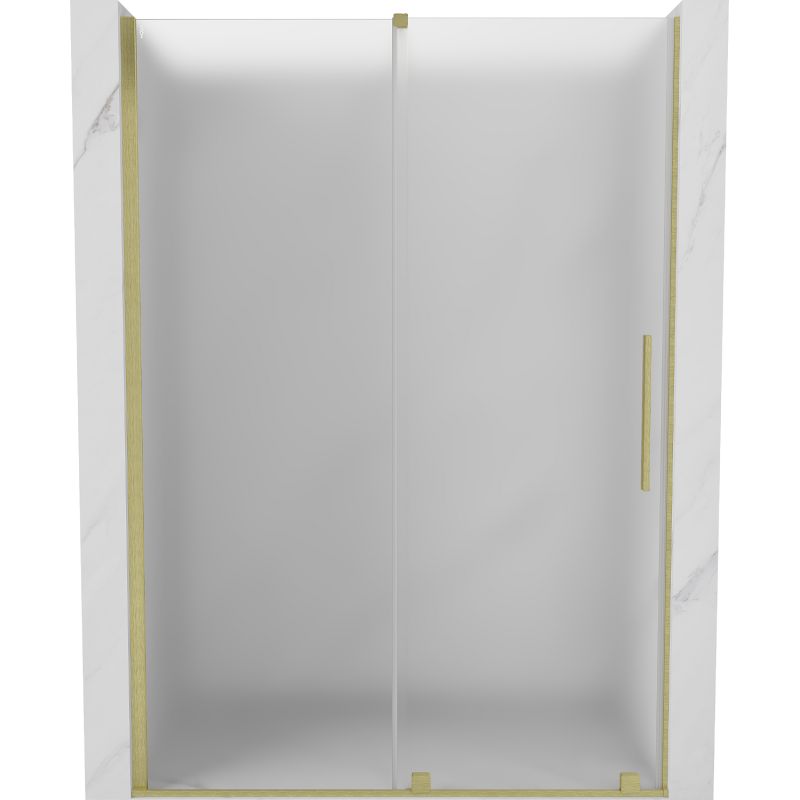 Drzwi prysznicowe przesuwne Mexen Velar złote 150x200 cm 1 szt.