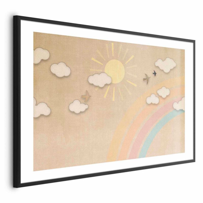 Plakat Artgeist Tęczowy dzień 30x21 cm z ramą czarną 1 szt