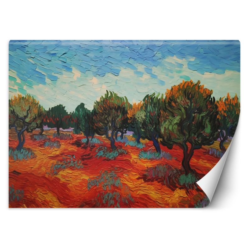 Fototapeta Feeby Drzewa oliwne - V. van Gogh 350x245 1 szt