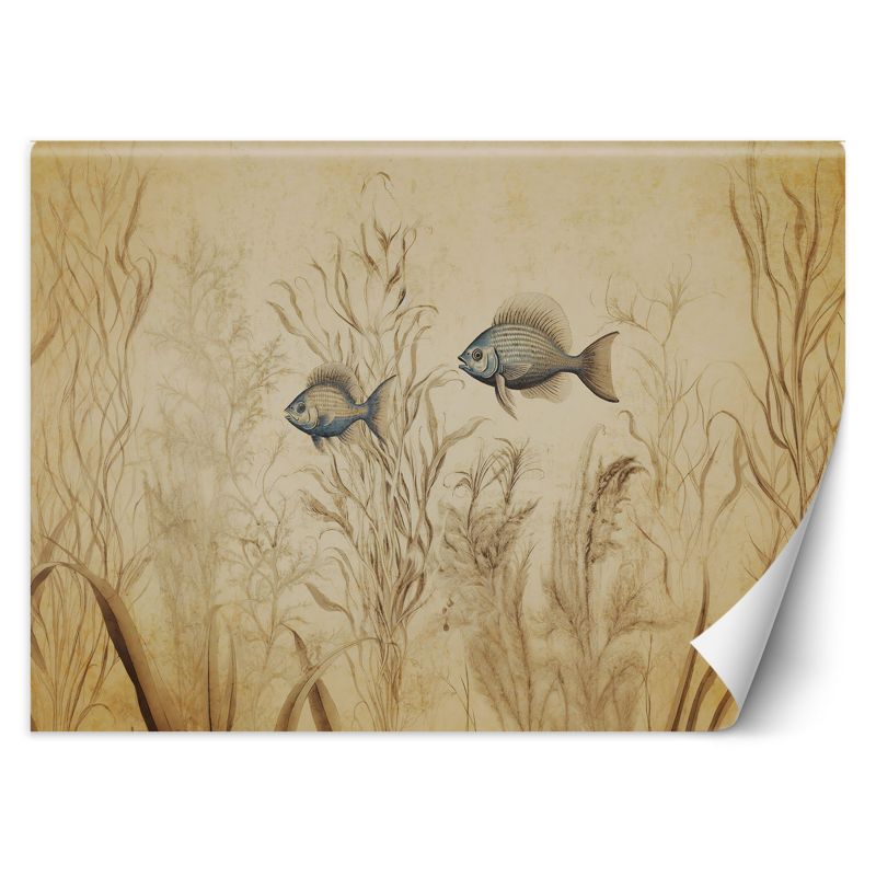 Fototapeta Feeby Feeby Fototapeta Feeby Ryby w stylu boho beżowy 200x140 1 szt