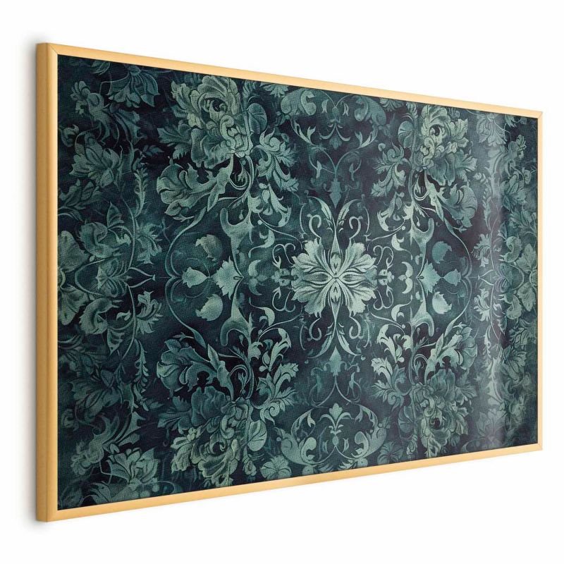 Plakat Artgeist Ornamenty dywanowe 30x21 cm z ramą złotą 1 szt