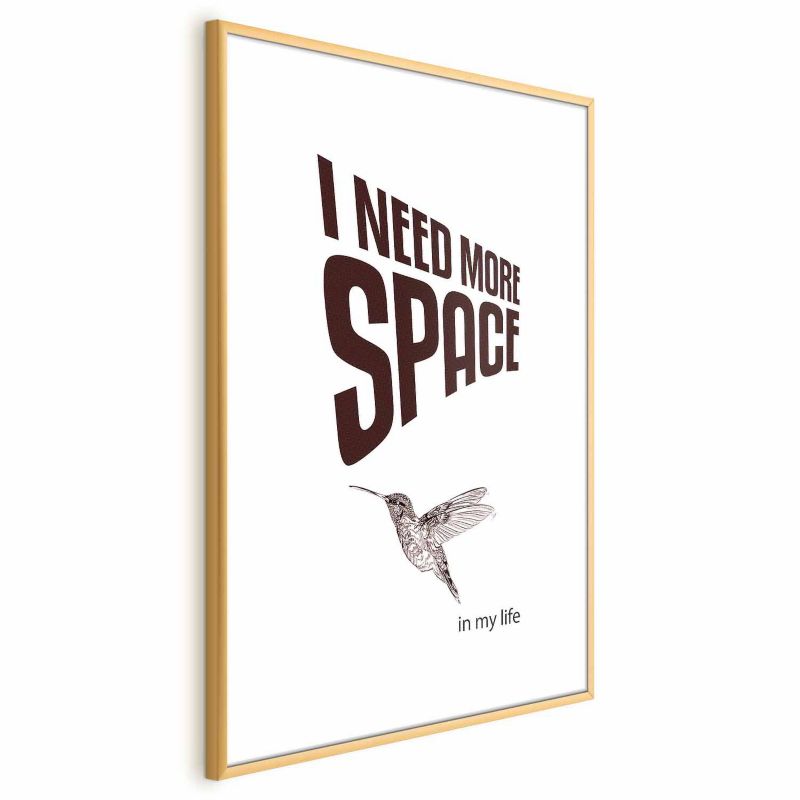 Plakat Artgeist More Space 29,7x42 cm z ramą złotą 1 szt