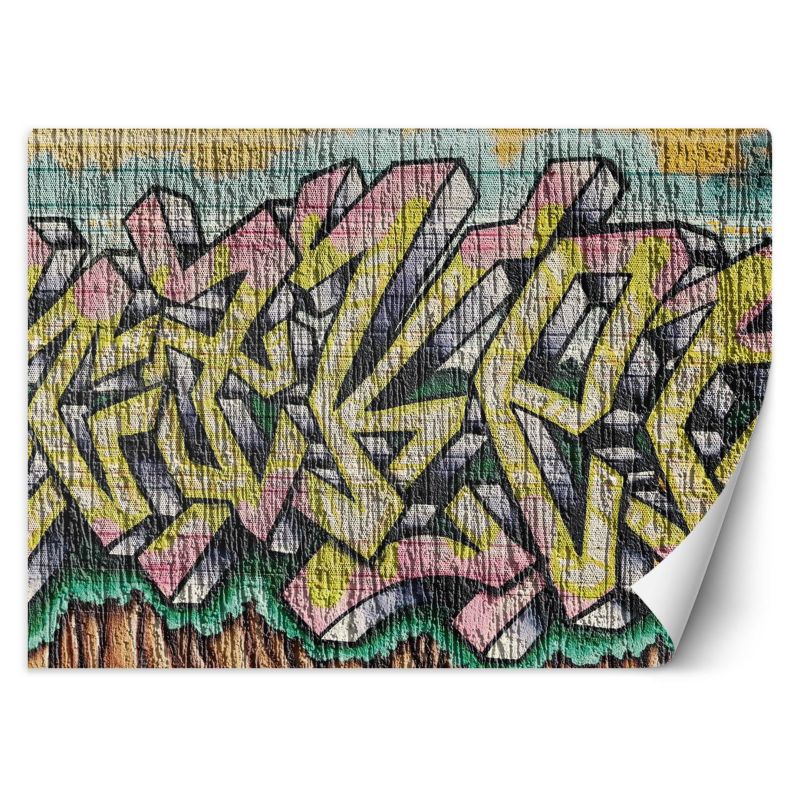 Fototapeta Feeby Kolorowe graffiti na betonie 254x184 1 szt