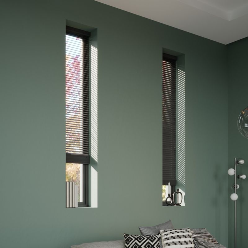 Żaluzja GoodHome Cana drewniana 45 x 180 cm czarna