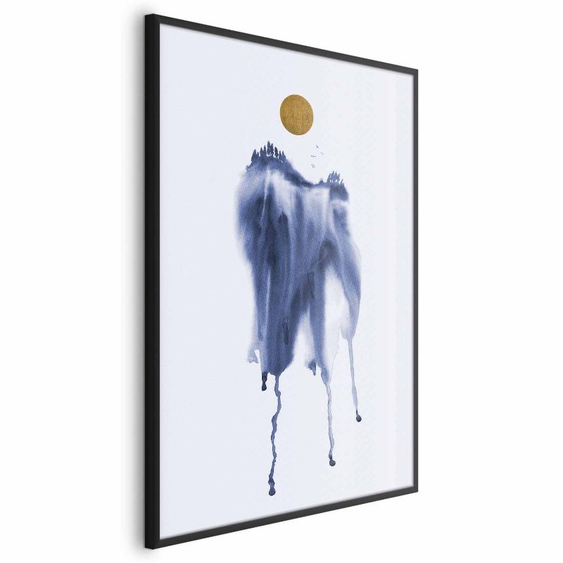 Plakat Artgeist Akwarelowa abstrakcja 21x30 cm z ramą czarną 1 szt